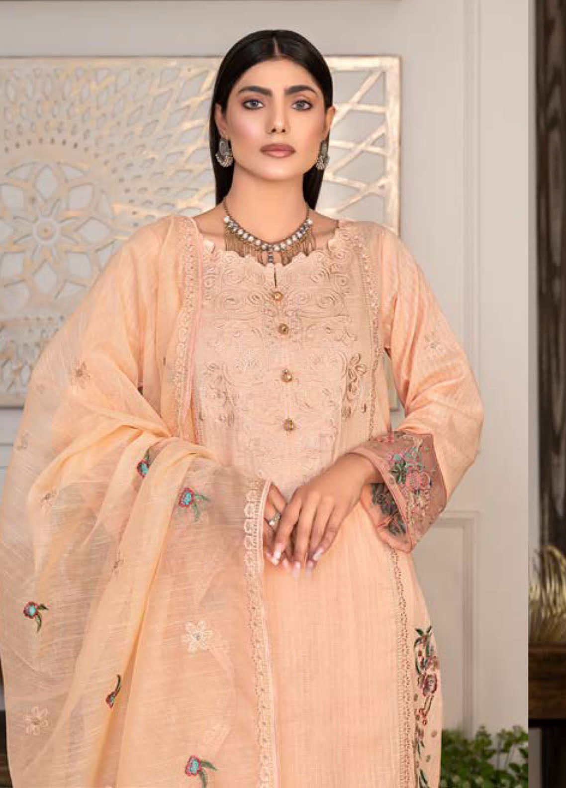 Rashq-E-Qamar By Noorjahan Eid Embroidered Lawn Dupatta 3 Piece Unstitched Suit NJ24RQEEL D-01 Rashq-E-Qamar By Noorjahan Eid Embroidered Lawn Dupatta 3 Piece Unstitched Suit NJ24RQEEL D-01
