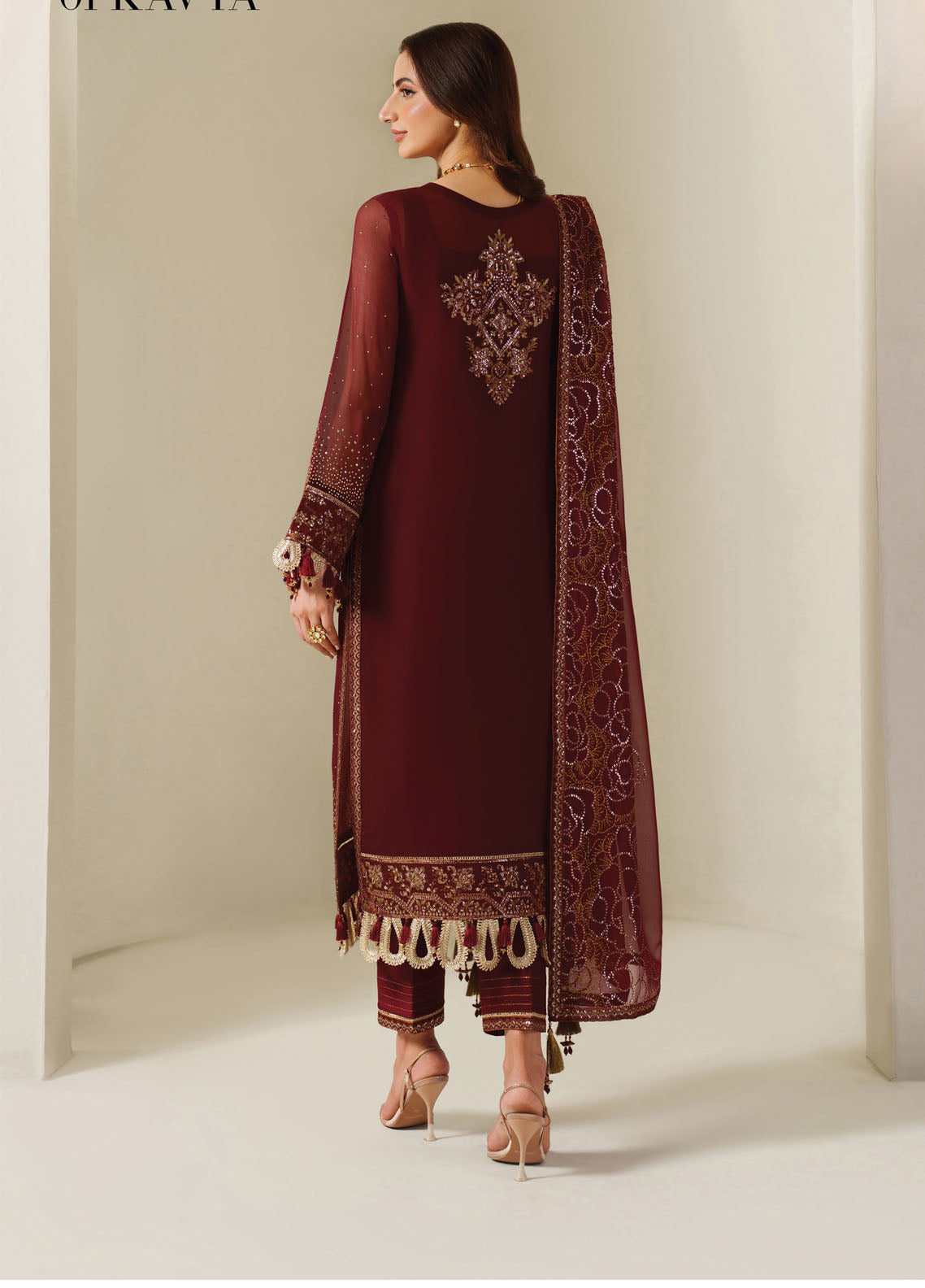 Reena By Alizeh Embroidered Chiffon 3 Piece Unstitched Suit AF25RV5 D-4047 KAVYA Reena By Alizeh Embroidered Chiffon 3 Piece Unstitched Suit AF25RV5 D-4047 KAVYA