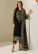 Reena By Alizeh Embroidered Chiffon 3 Piece Unstitched Suit AF25RV5 D-4049 RESHMA