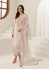 Reena By Alizeh Embroidered Chiffon 3 Piece Unstitched Suit AF25RV5 D-4054 ZYLA