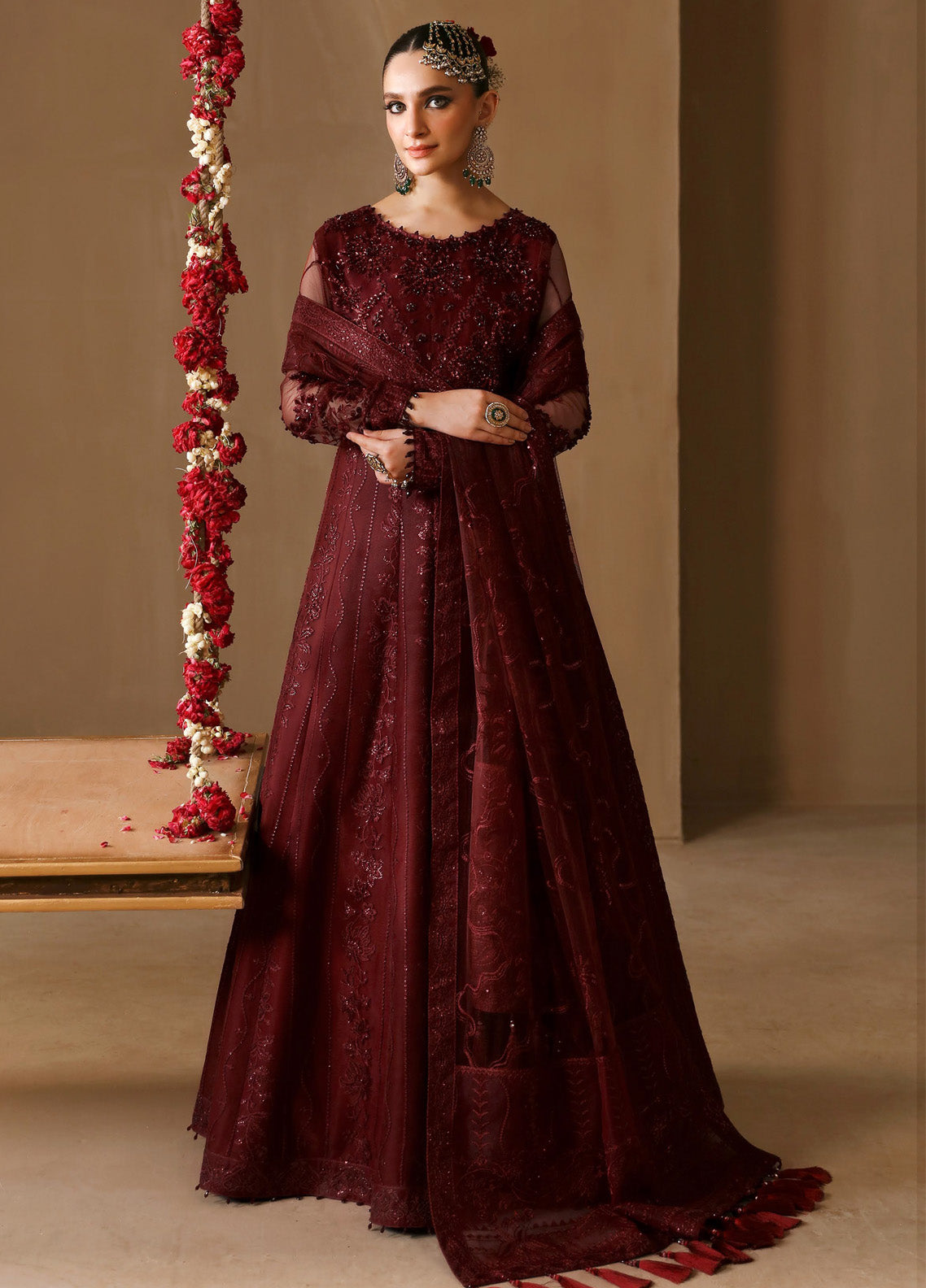 Reena By Alizeh Embroidered Chiffon 3 Piece Unstitched Suit AFB24RWV3 D-02 GULAB Reena By Alizeh Embroidered Chiffon 3 Piece Unstitched Suit AFB24RWV3 D-02 GULAB
