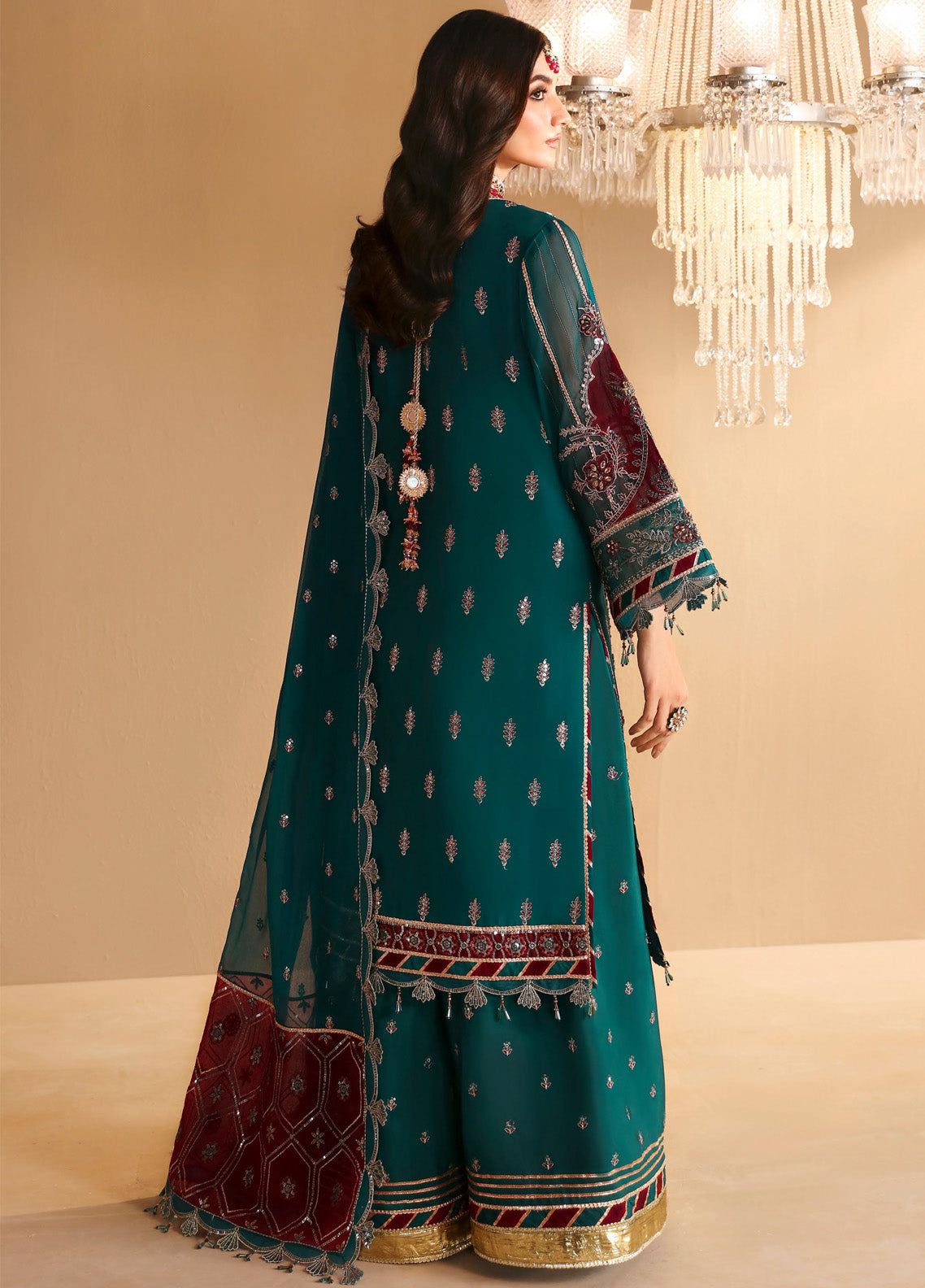 Reena By Alizeh Embroidered Chiffon 3 Piece Unstitched Suit AFB24RWV3 D-04 KHIVA Reena By Alizeh Embroidered Chiffon 3 Piece Unstitched Suit AFB24RWV3 D-04 KHIVA