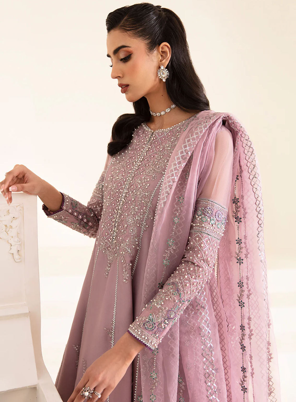 Reena By Alizeh Handcrafted Wedding Edit Chiffon 3 Piece Unstitched Suit ALZ24R AF-HM-4012 VIERA Reena By Alizeh Handcrafted Wedding Edit Chiffon 3 Piece Unstitched Suit ALZ24R AF-HM-4012 VIERA