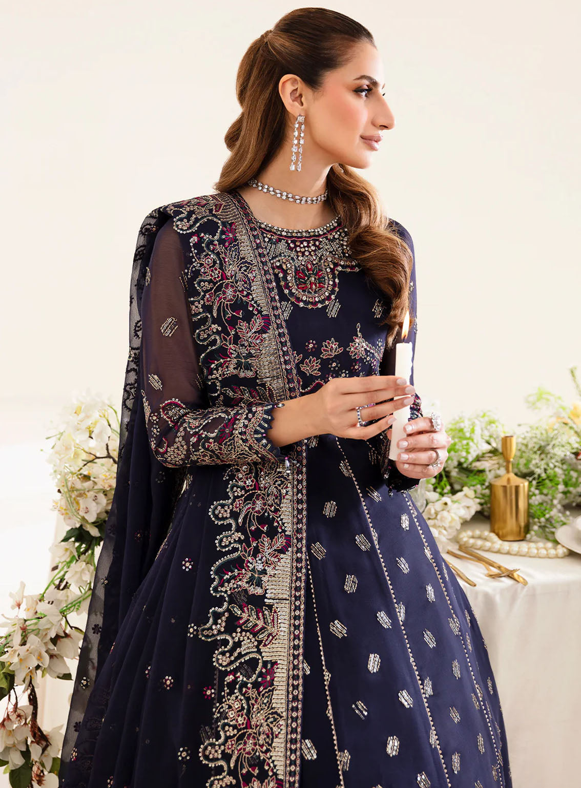 Reena By Alizeh Handcrafted Wedding Edit Chiffon 3 Piece Unstitched Suit ALZ24R AF-HM-4013 SPLENDOR Reena By Alizeh Handcrafted Wedding Edit Chiffon 3 Piece Unstitched Suit ALZ24R AF-HM-4013 SPLENDOR
