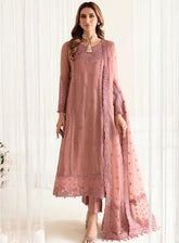 Reena By Alizeh Handcrafted Wedding Edit Chiffon 3 Piece Unstitched Suit ALZ24R AF-HM-4016 CRIMSON