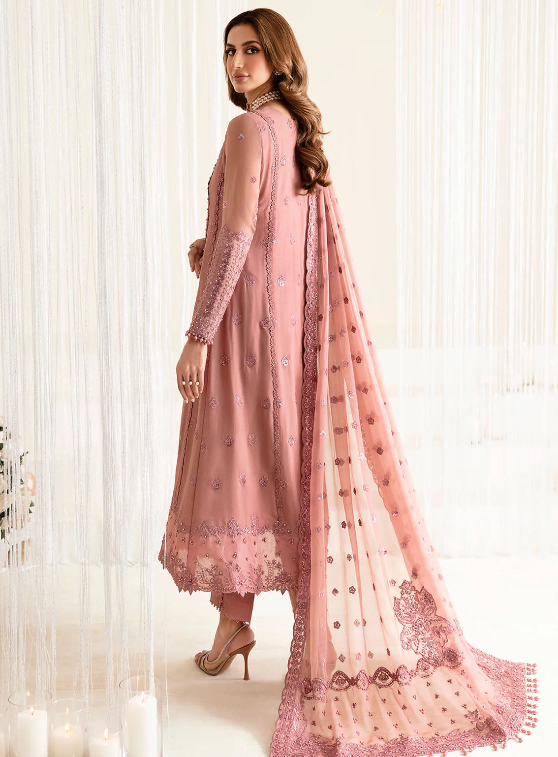 Reena By Alizeh Handcrafted Wedding Edit Chiffon 3 Piece Unstitched Suit ALZ24R AF-HM-4016 CRIMSON Reena By Alizeh Handcrafted Wedding Edit Chiffon 3 Piece Unstitched Suit ALZ24R AF-HM-4016 CRIMSON