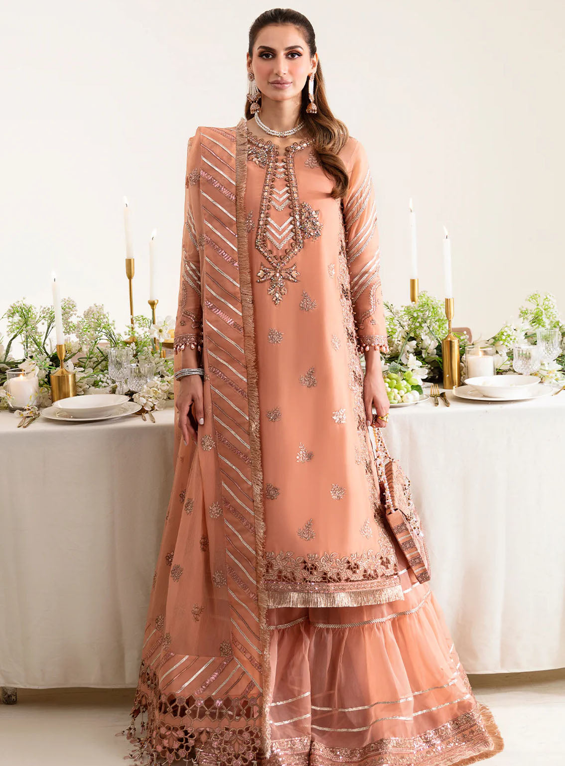 Reena By Alizeh Handcrafted Wedding Edit Chiffon 3 Piece Unstitched Suit ALZ24R AF-HM-4020 MARGRET Reena By Alizeh Handcrafted Wedding Edit Chiffon 3 Piece Unstitched Suit ALZ24R AF-HM-4020 MARGRET