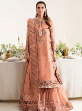Reena By Alizeh Handcrafted Wedding Edit Chiffon 3 Piece Unstitched Suit ALZ24R AF-HM-4020 MARGRET