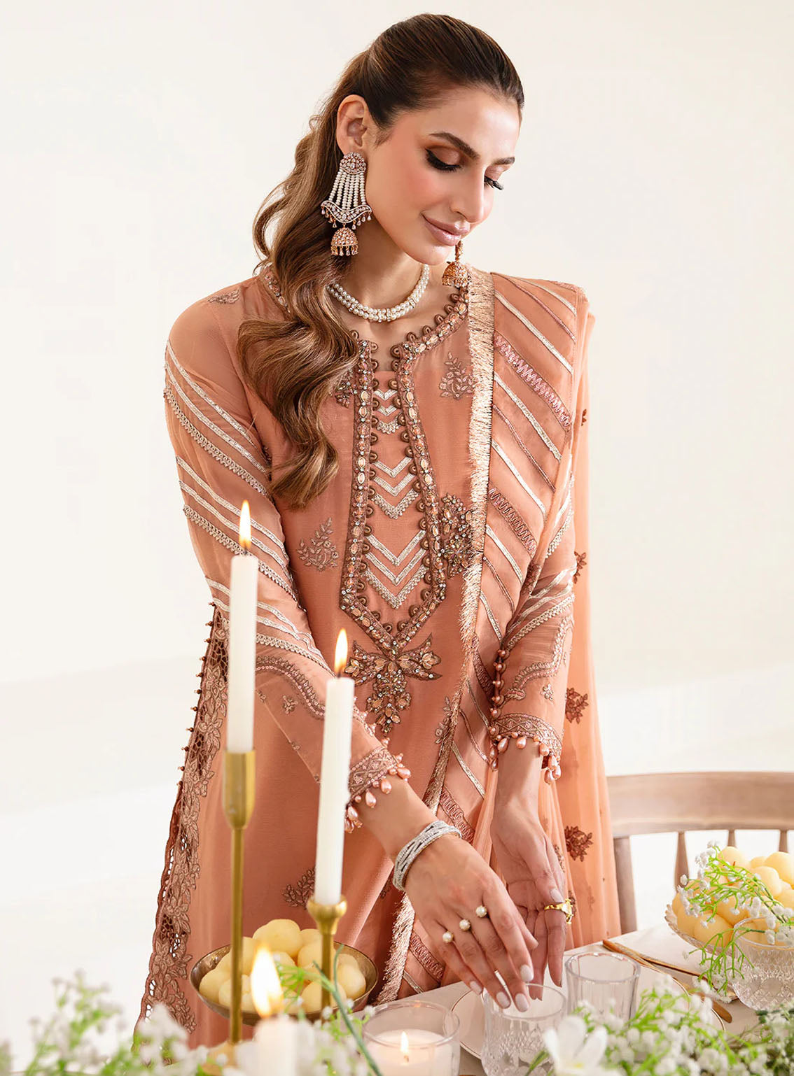 Reena By Alizeh Handcrafted Wedding Edit Chiffon 3 Piece Unstitched Suit ALZ24R AF-HM-4020 MARGRET Reena By Alizeh Handcrafted Wedding Edit Chiffon 3 Piece Unstitched Suit ALZ24R AF-HM-4020 MARGRET