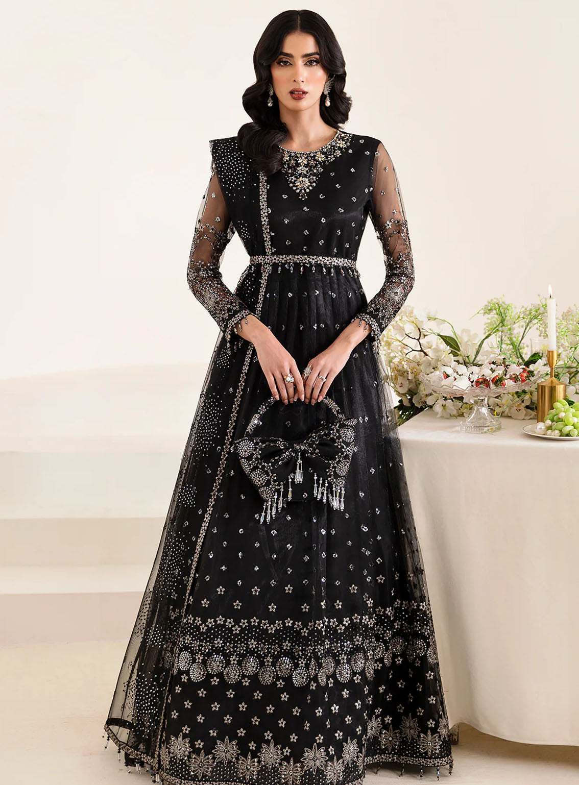 Reena By Alizeh Handcrafted Wedding Edit Net 3 Piece Unstitched Suit ALZ24R AF-HM-4017 LUCENT Reena By Alizeh Handcrafted Wedding Edit Net 3 Piece Unstitched Suit ALZ24R AF-HM-4017 LUCENT