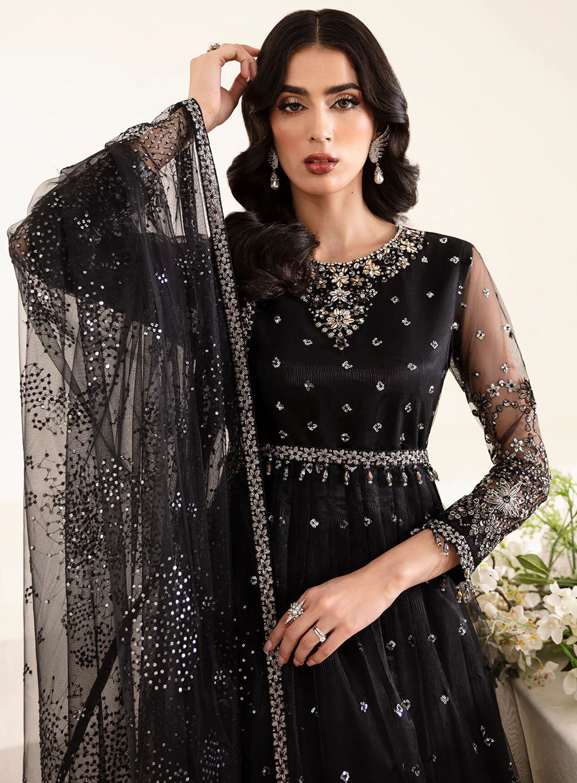 Reena By Alizeh Handcrafted Wedding Edit Net 3 Piece Unstitched Suit ALZ24R AF-HM-4017 LUCENT Reena By Alizeh Handcrafted Wedding Edit Net 3 Piece Unstitched Suit ALZ24R AF-HM-4017 LUCENT