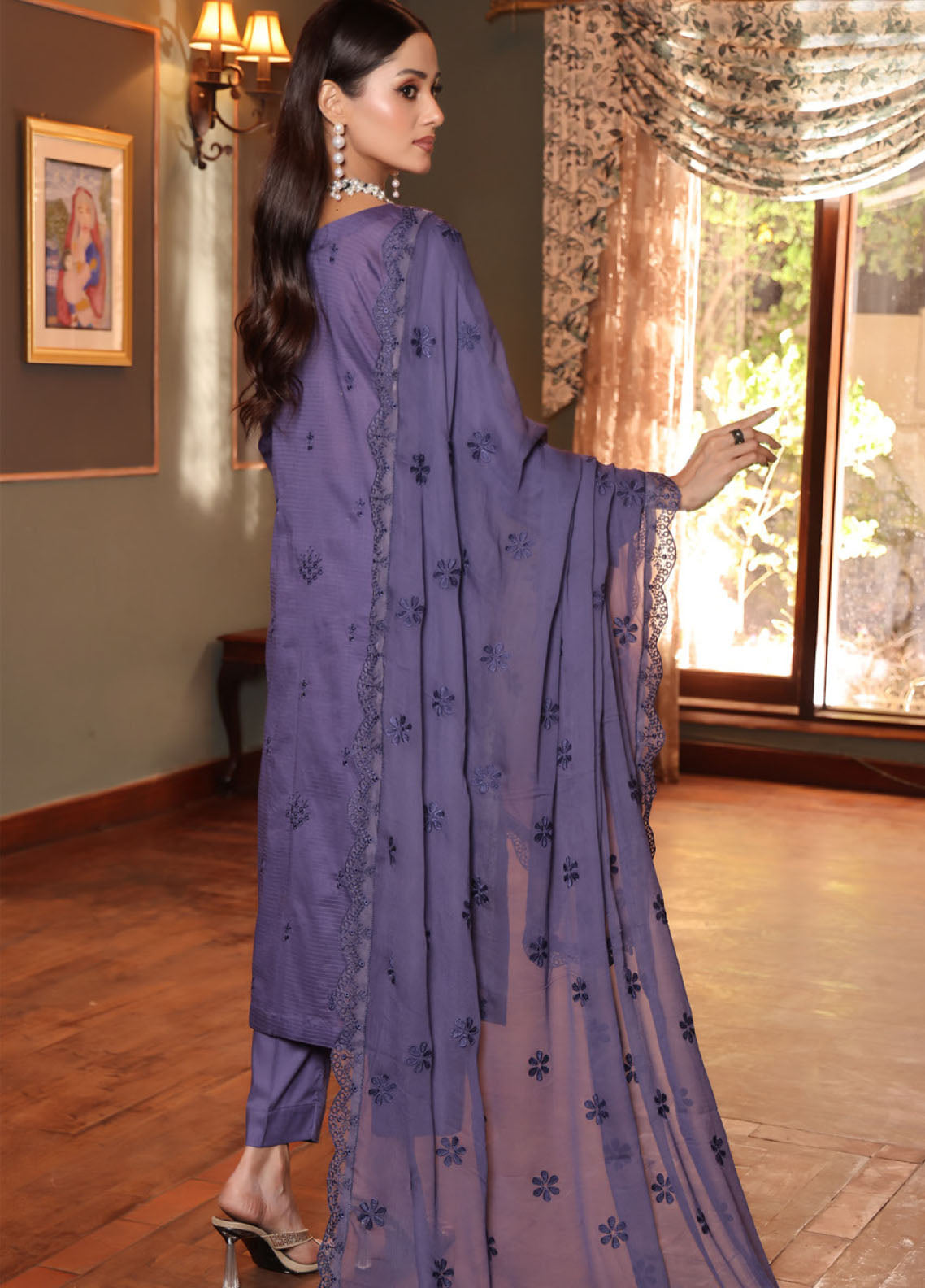 Republic By Schick Embroidered Doriya Lawn 3 Piece Unstitched Suit SDH26REDL D-03 Republic By Schick Embroidered Doriya Lawn 3 Piece Unstitched Suit SDH26REDL D-03