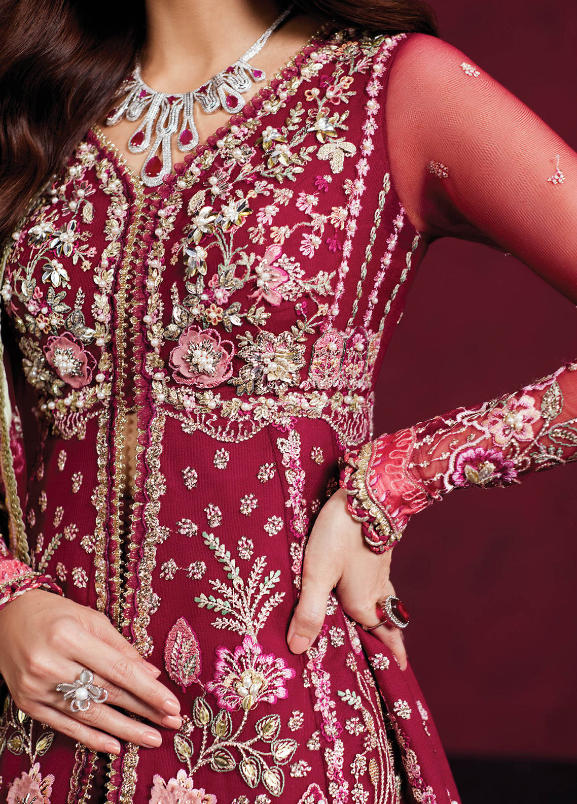 Republic WomensWear Embroidered Net 3 Piece Unstitched Suit RW24PDV D-01 SILENE Republic WomensWear Embroidered Net 3 Piece Unstitched Suit RW24PDV D-01 SILENE