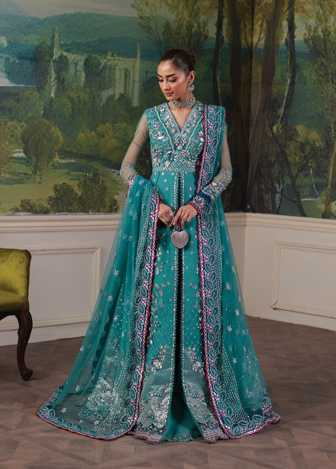Republic WomensWear Embroidered Net 3 Piece Unstitched Suit RW24PDV D-06 SERRA Republic WomensWear Embroidered Net 3 Piece Unstitched Suit RW24PDV D-06 SERRA