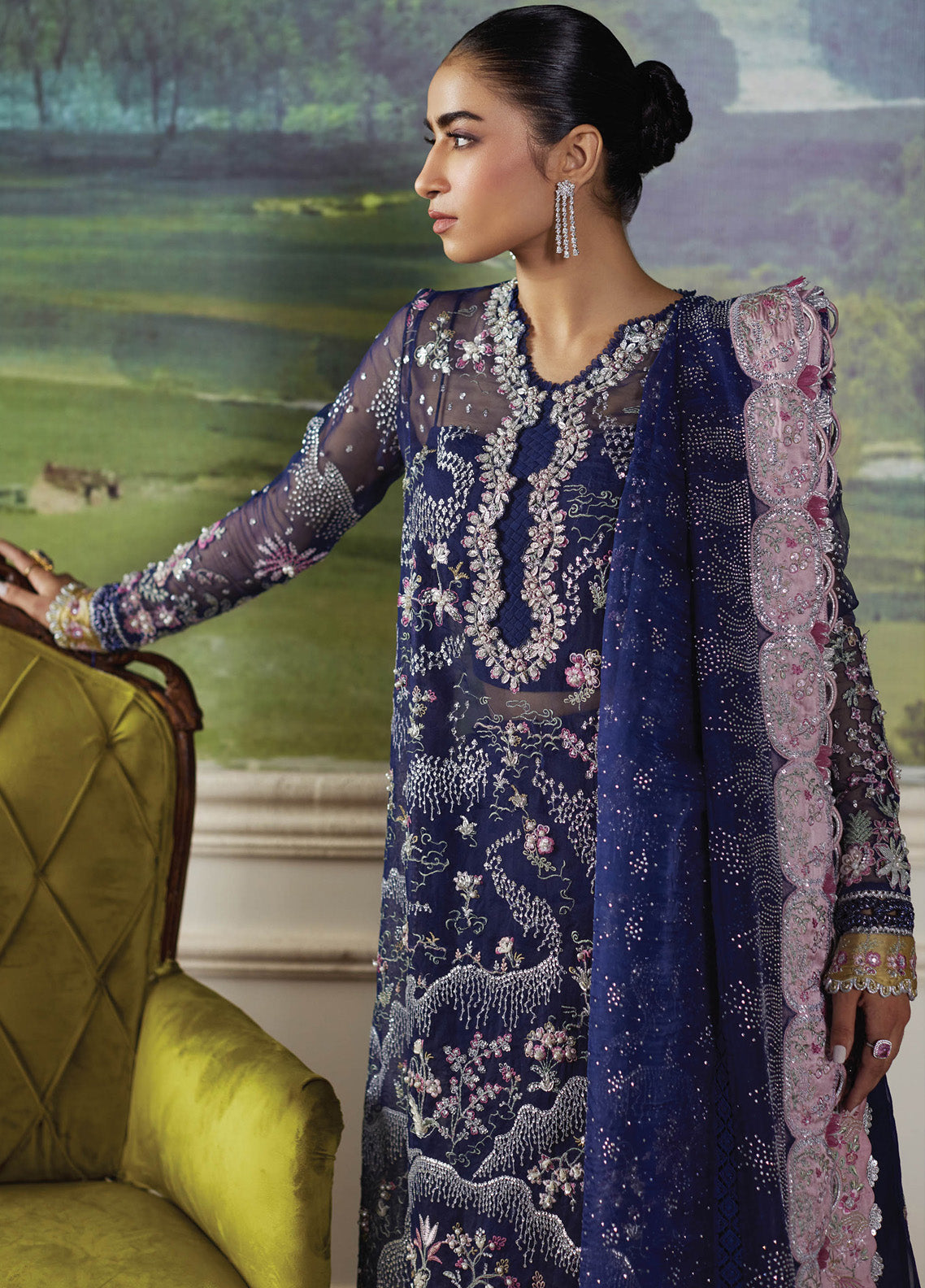 Republic WomensWear Embroidered Organza 3 Piece Unstitched Suit RW24PDV D-07 STELLA Republic WomensWear Embroidered Organza 3 Piece Unstitched Suit RW24PDV D-07 STELLA