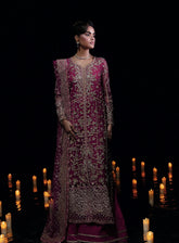 Reve By Florent Embroidered Net 3 Piece Unstitched Suit FL24R D-02 ROSSETTE