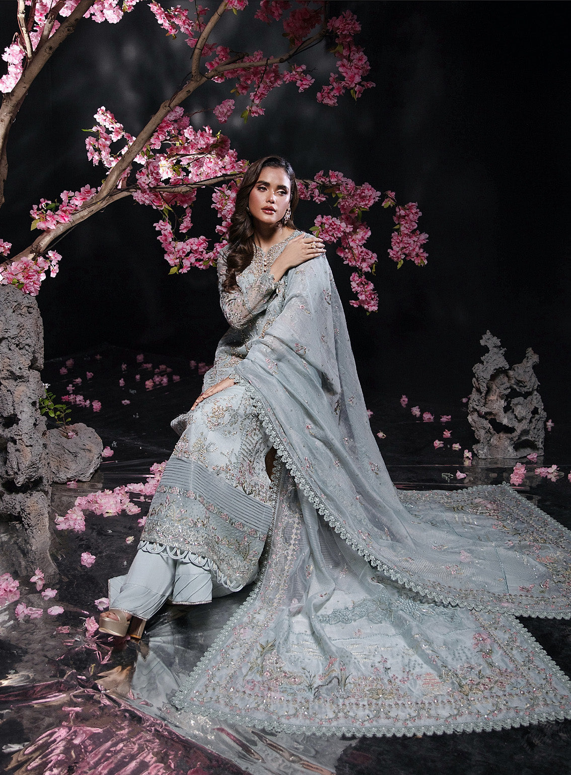 Reve By Florent Embroidered Net 3 Piece Unstitched Suit FL24R D-03 MINT MIST Reve By Florent Embroidered Net 3 Piece Unstitched Suit FL24R D-03 MINT MIST