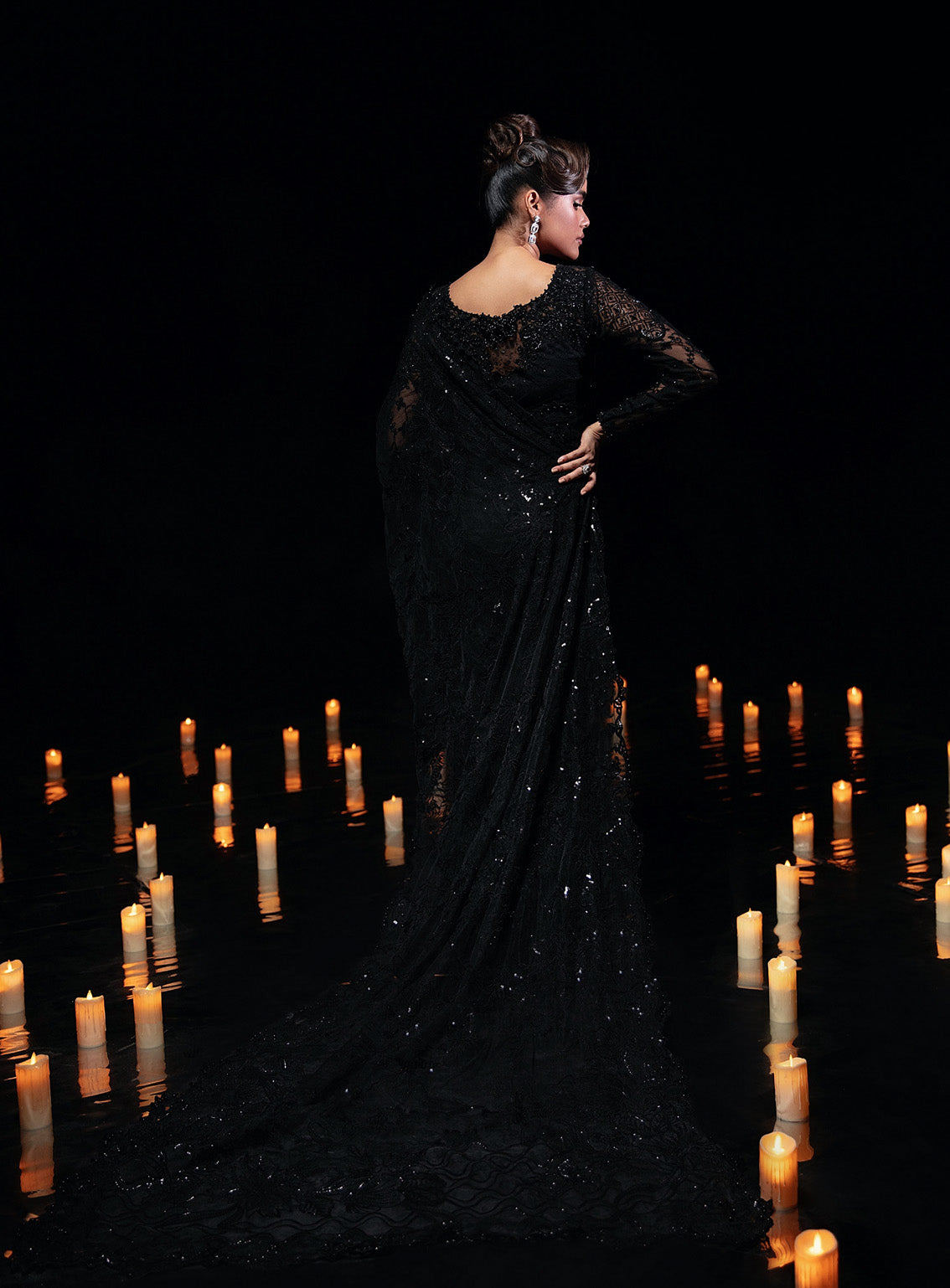 Reve By Florent Embroidered Net 3 Piece Unstitched Suit FL24R D-08 BLACKSWAN Reve By Florent Embroidered Net 3 Piece Unstitched Suit FL24R D-08 BLACKSWAN