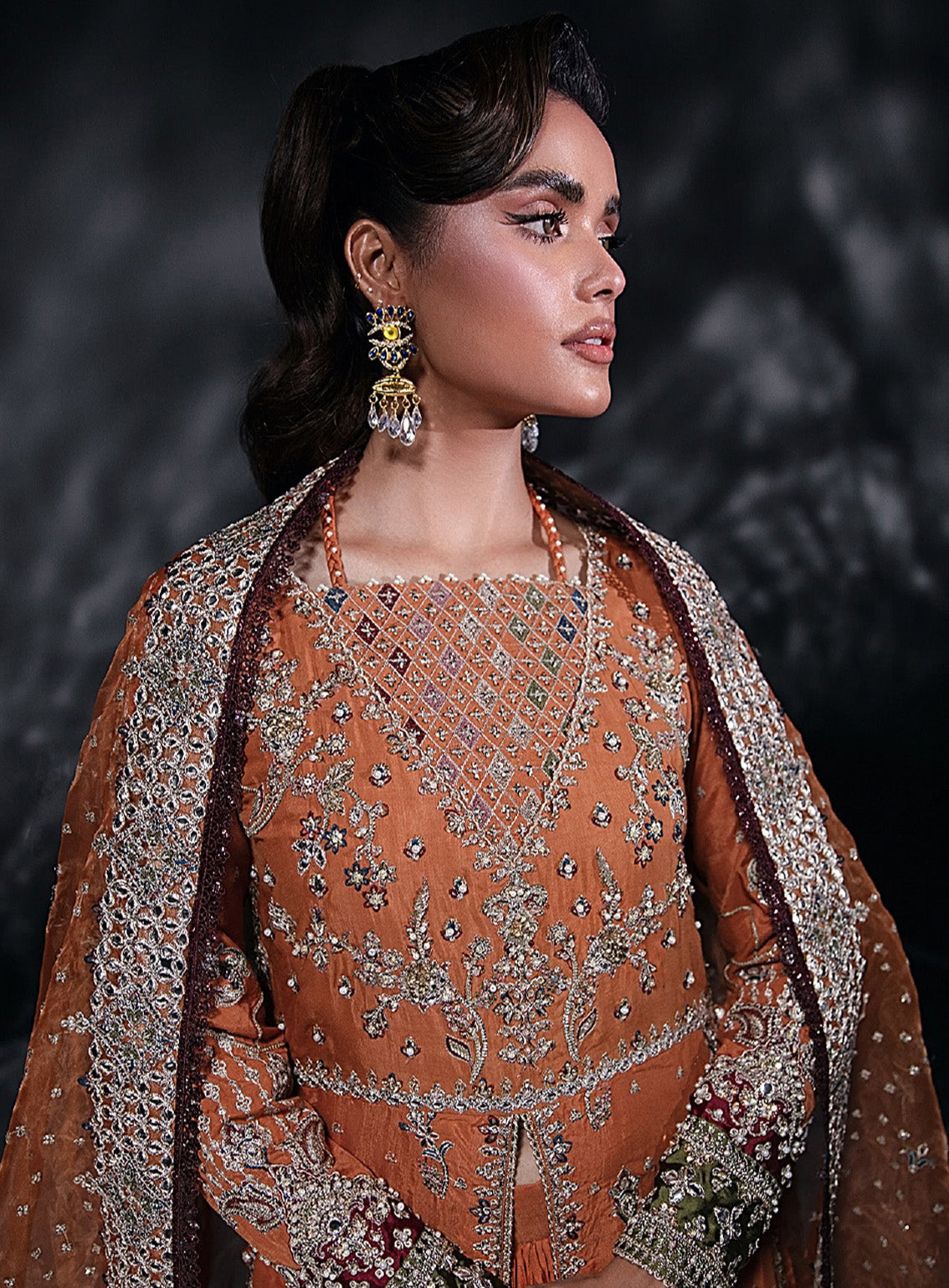 Reve By Florent Embroidered Raw Silk 3 Piece Unstitched Suit FL24R D-06 LUNAIRE Reve By Florent Embroidered Raw Silk 3 Piece Unstitched Suit FL24R D-06 LUNAIRE