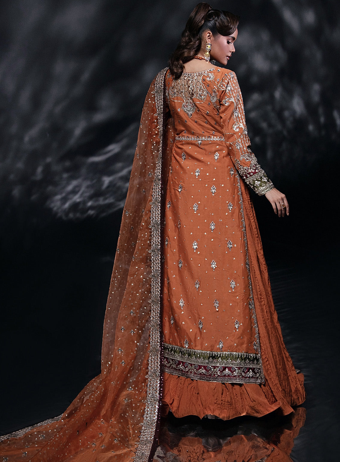 Reve By Florent Embroidered Raw Silk 3 Piece Unstitched Suit FL24R D-06 LUNAIRE Reve By Florent Embroidered Raw Silk 3 Piece Unstitched Suit FL24R D-06 LUNAIRE