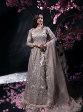 Reve By Florent Embroidered Tissue Silk 3 Piece Unstitched Suit FL24R D-07 OPALINE