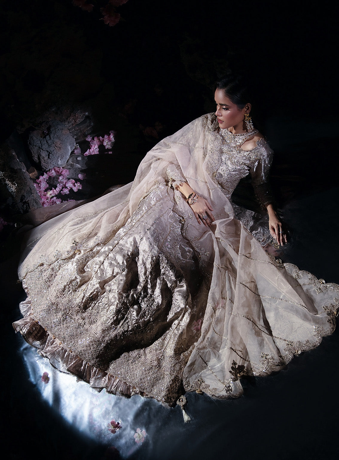 Reve By Florent Embroidered Tissue Silk 3 Piece Unstitched Suit FL24R D-07 OPALINE Reve By Florent Embroidered Tissue Silk 3 Piece Unstitched Suit FL24R D-07 OPALINE