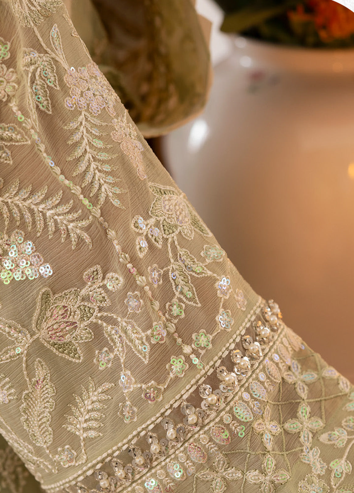 Reverie By Gulaal Embroidered Chiffon 3 Piece Unstitched Suit GL25R D-02 VIRIDA Reverie By Gulaal Embroidered Chiffon 3 Piece Unstitched Suit GL25R D-02 VIRIDA