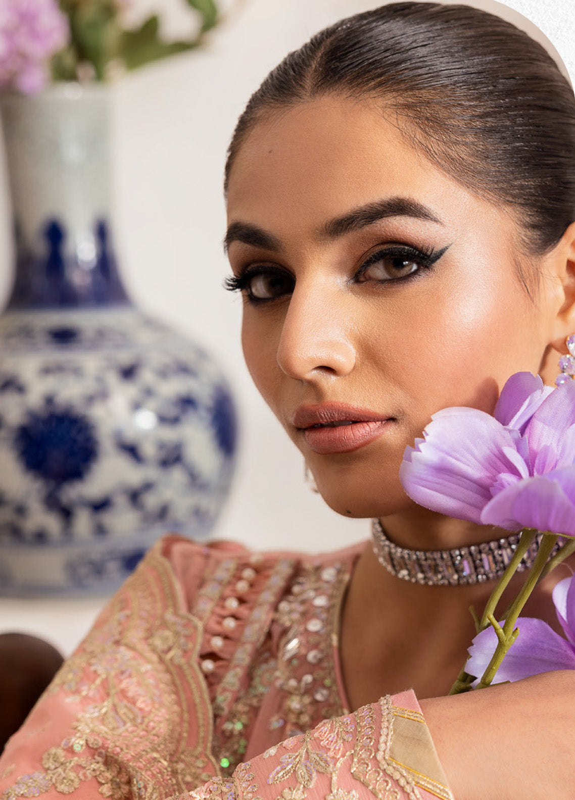 Reverie By Gulaal Embroidered Chiffon 3 Piece Unstitched Suit GL25R D-06 CORALYN Reverie By Gulaal Embroidered Chiffon 3 Piece Unstitched Suit GL25R D-06 CORALYN