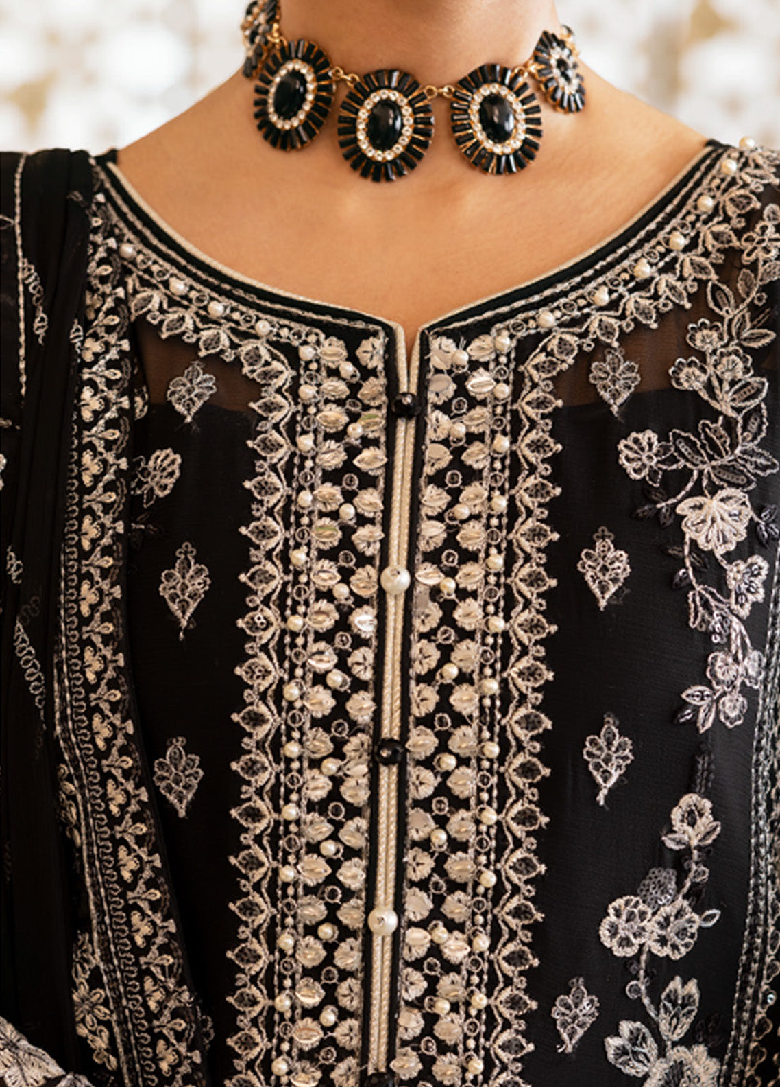 Reverie By Gulaal Embroidered Chiffon 3 Piece Unstitched Suit GL25R D-07 NYRA Reverie By Gulaal Embroidered Chiffon 3 Piece Unstitched Suit GL25R D-07 NYRA