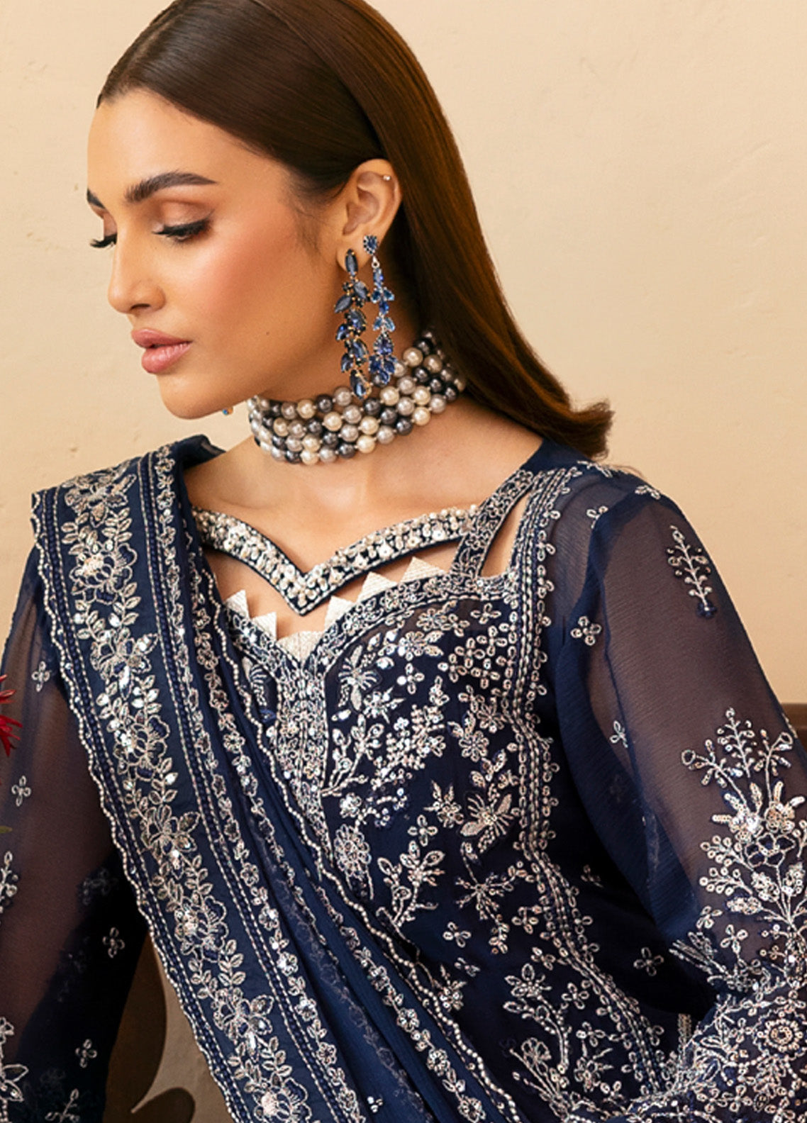 Reverie By Gulaal Embroidered Chiffon 3 Piece Unstitched Suit GL25R D-09 ARISTA Reverie By Gulaal Embroidered Chiffon 3 Piece Unstitched Suit GL25R D-09 ARISTA