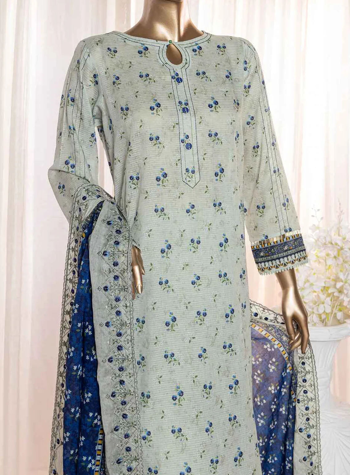 Rimjhim By HZ Textile Embroidered Lawn 3 Piece Unstitched Suit HZ24R REC-123 Rimjhim By HZ Textile Embroidered Lawn 3 Piece Unstitched Suit HZ24R REC-123