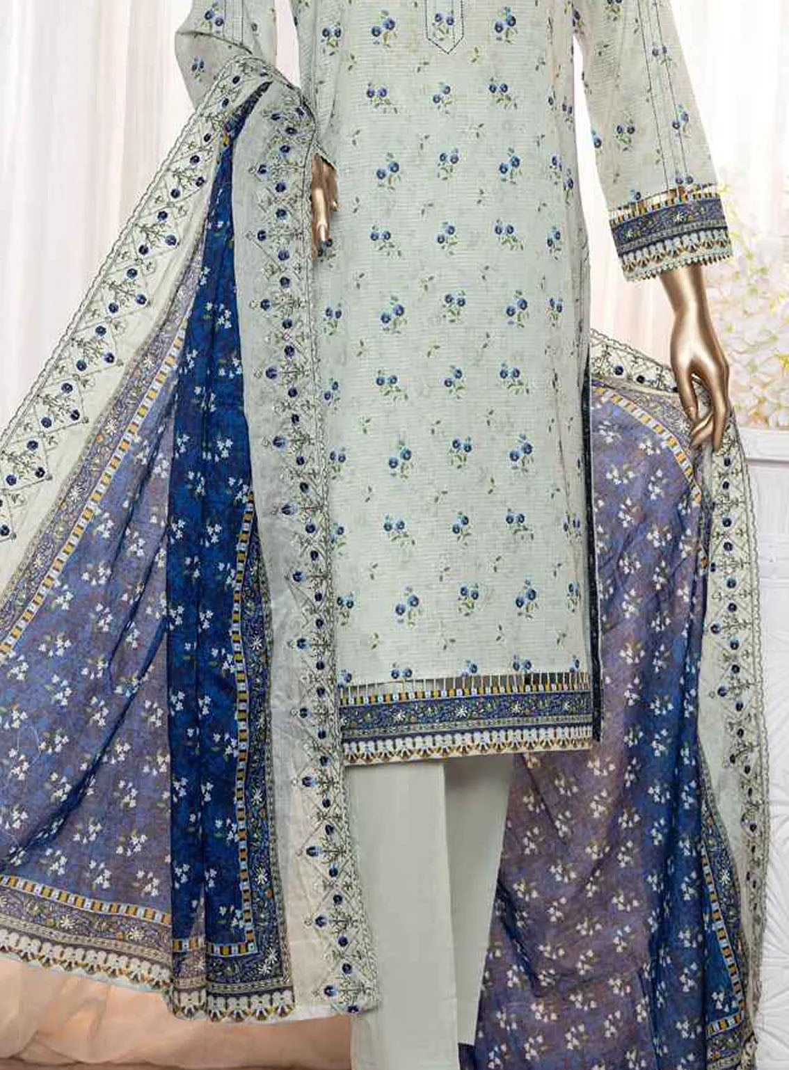 Rimjhim By HZ Textile Embroidered Lawn 3 Piece Unstitched Suit HZ24R REC-123 Rimjhim By HZ Textile Embroidered Lawn 3 Piece Unstitched Suit HZ24R REC-123