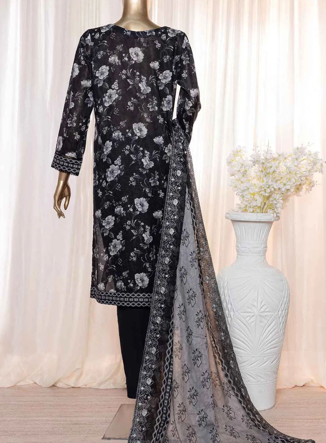 Rimjhim By HZ Textile Embroidered Lawn 3 Piece Unstitched Suit HZ24R REC-124 Rimjhim By HZ Textile Embroidered Lawn 3 Piece Unstitched Suit HZ24R REC-124