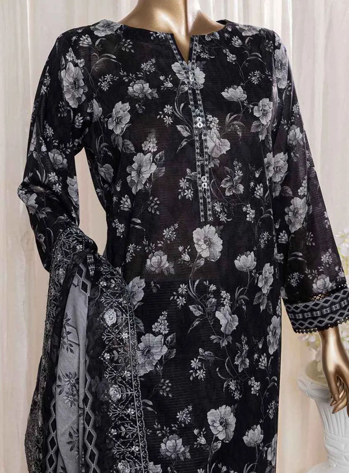 Rimjhim By HZ Textile Embroidered Lawn 3 Piece Unstitched Suit HZ24R REC-124 Rimjhim By HZ Textile Embroidered Lawn 3 Piece Unstitched Suit HZ24R REC-124