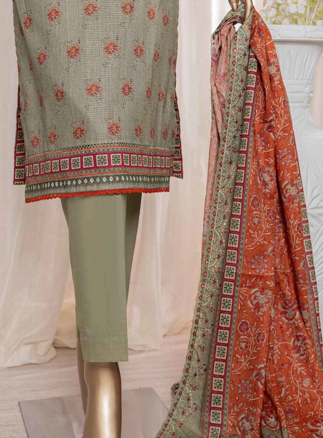 Rimjhim By HZ Textile Embroidered Lawn 3 Piece Unstitched Suit HZ24R REC-126 Rimjhim By HZ Textile Embroidered Lawn 3 Piece Unstitched Suit HZ24R REC-126