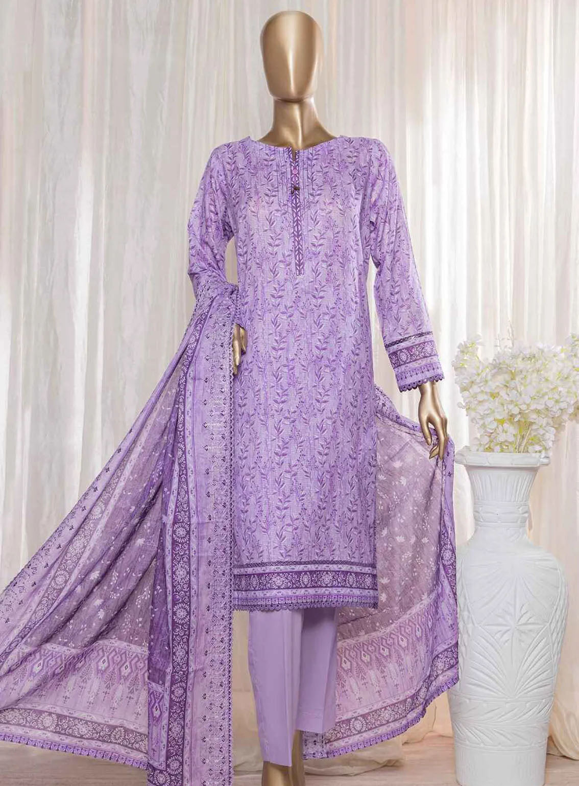 Rimjhim By HZ Textile Embroidered Lawn 3 Piece Unstitched Suit HZ24R REC-127 Rimjhim By HZ Textile Embroidered Lawn 3 Piece Unstitched Suit HZ24R REC-127