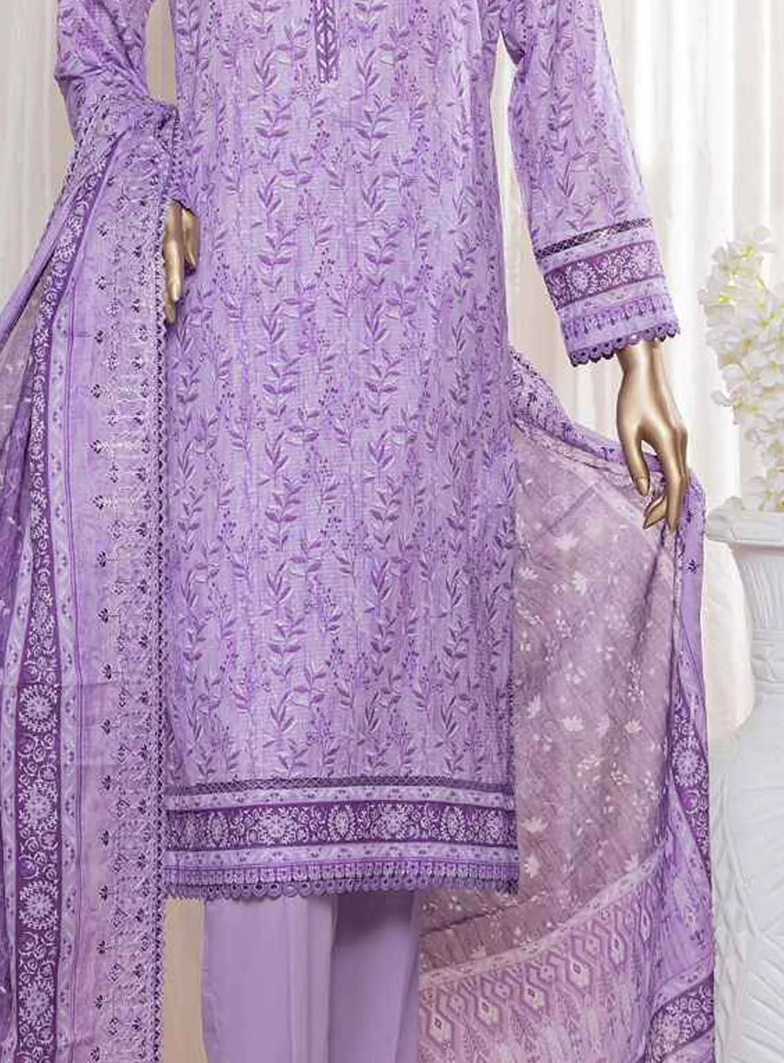 Rimjhim By HZ Textile Embroidered Lawn 3 Piece Unstitched Suit HZ24R REC-127 Rimjhim By HZ Textile Embroidered Lawn 3 Piece Unstitched Suit HZ24R REC-127