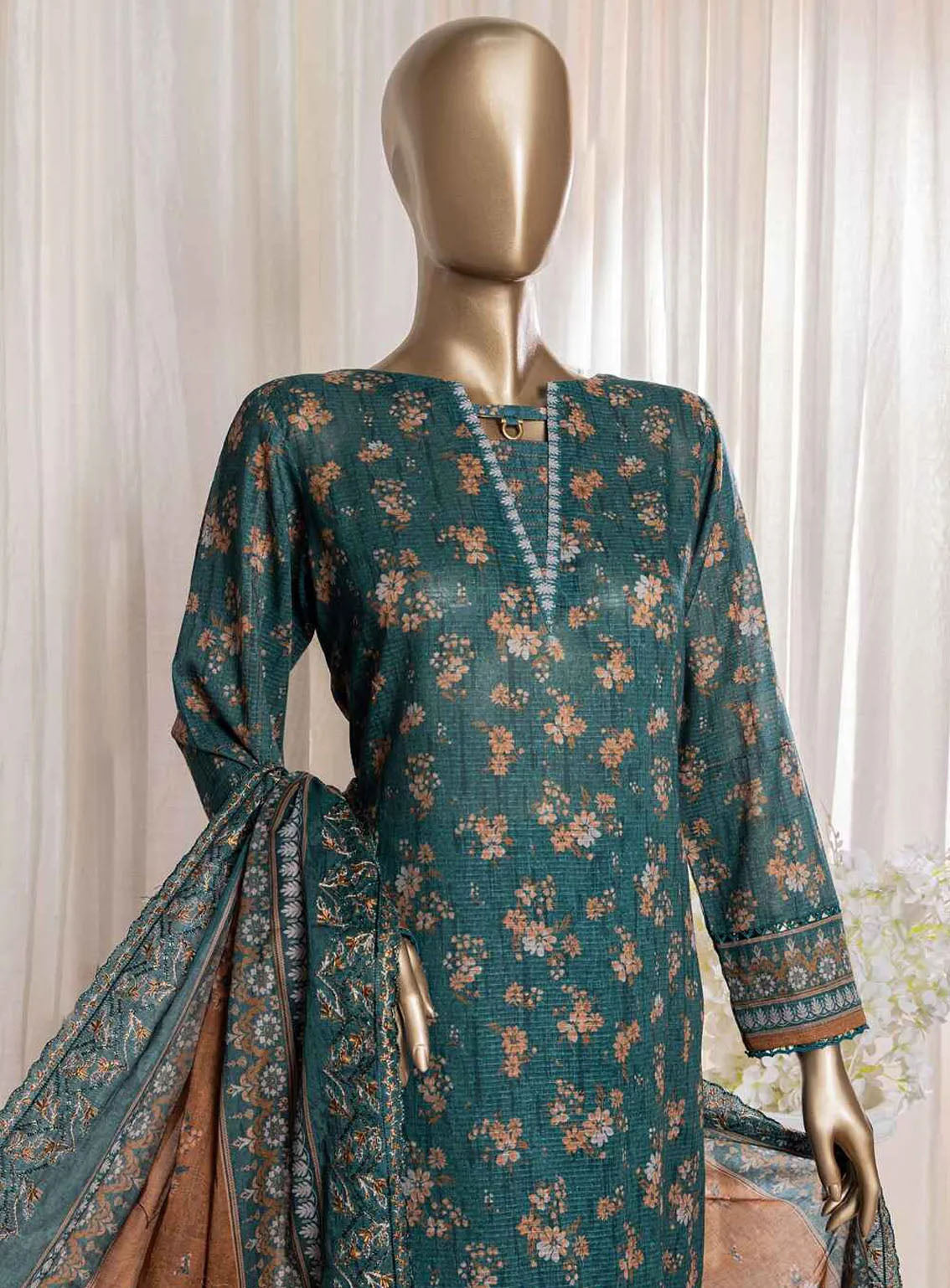 Rimjhim By HZ Textile Embroidered Lawn 3 Piece Unstitched Suit HZ24R REC-128 Rimjhim By HZ Textile Embroidered Lawn 3 Piece Unstitched Suit HZ24R REC-128