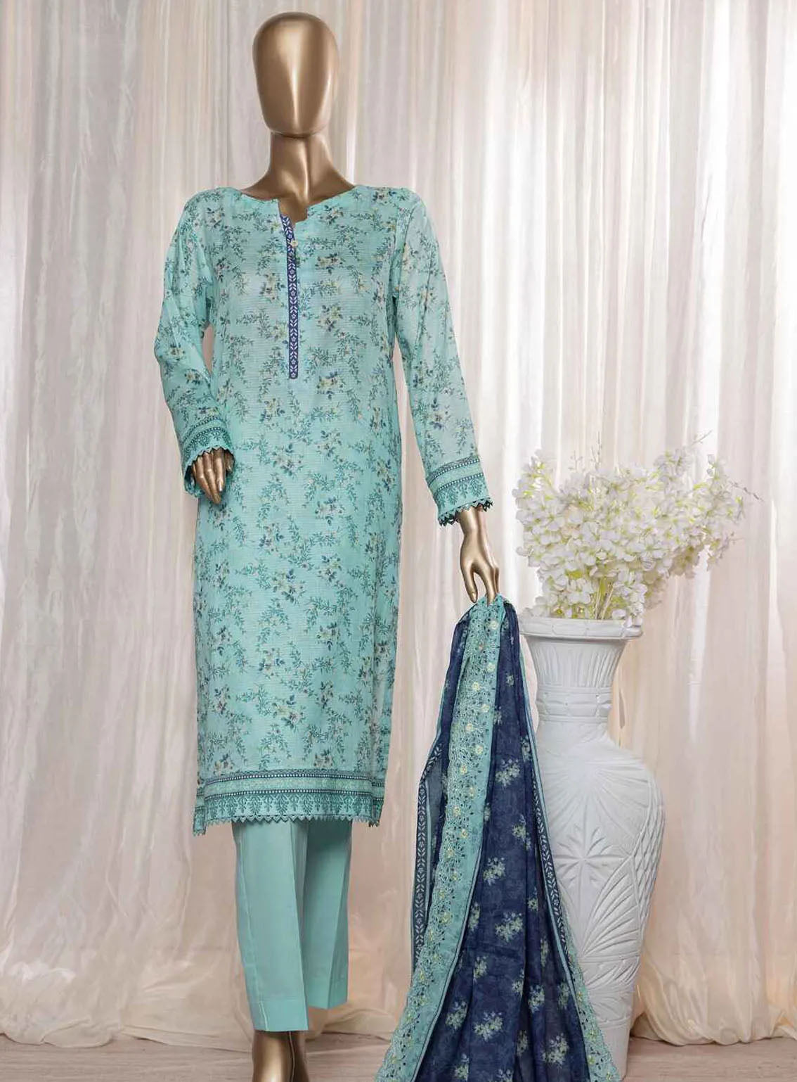 Rimjhim By HZ Textile Embroidered Lawn 3 Piece Unstitched Suit HZ24R REC-130 Rimjhim By HZ Textile Embroidered Lawn 3 Piece Unstitched Suit HZ24R REC-130