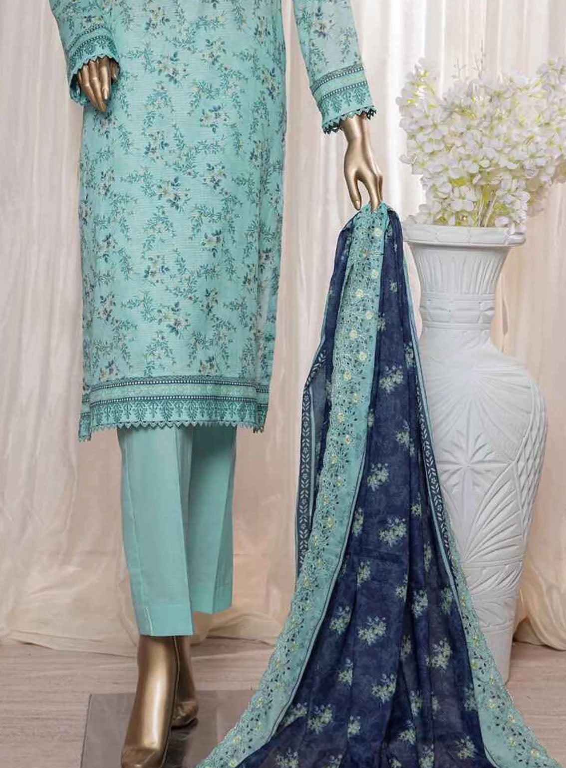 Rimjhim By HZ Textile Embroidered Lawn 3 Piece Unstitched Suit HZ24R REC-130 Rimjhim By HZ Textile Embroidered Lawn 3 Piece Unstitched Suit HZ24R REC-130