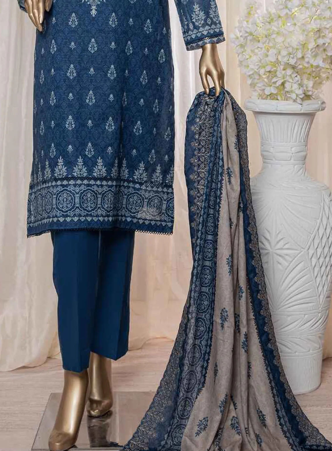 Rimjhim By HZ Textile Embroidered Lawn 3 Piece Unstitched Suit HZ24R REC-131 Rimjhim By HZ Textile Embroidered Lawn 3 Piece Unstitched Suit HZ24R REC-131