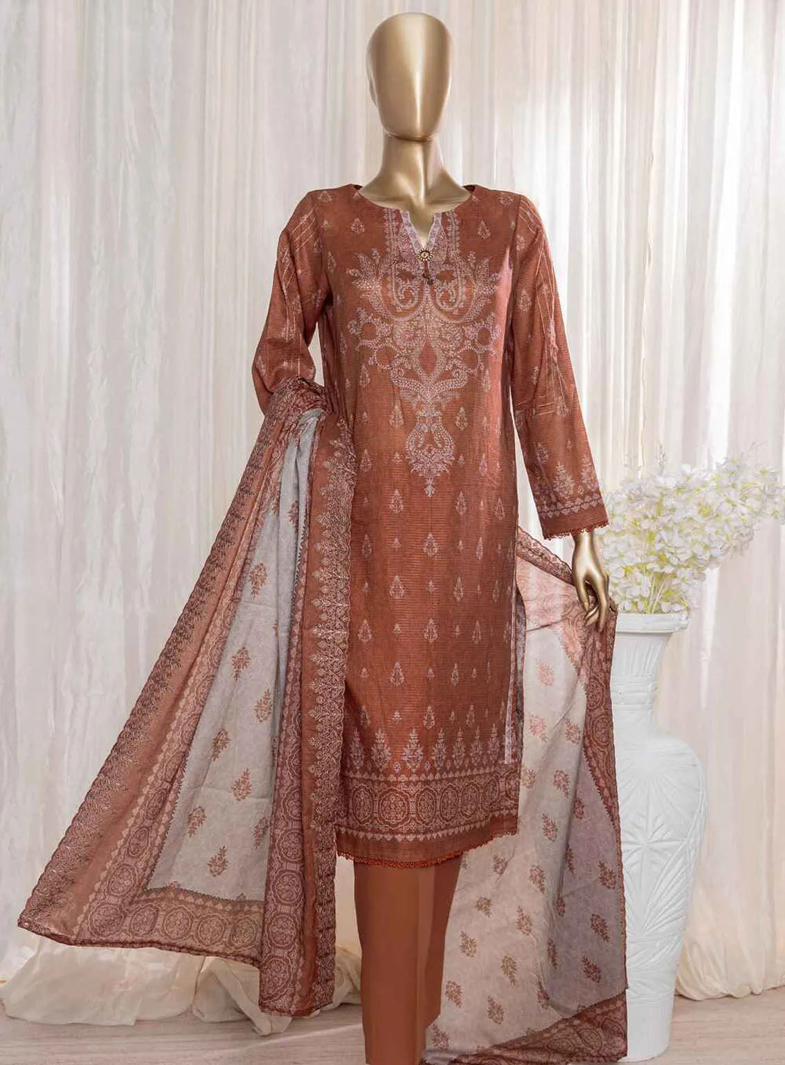 Rimjhim By HZ Textile Embroidered Lawn 3 Piece Unstitched Suit HZ24R REC-132 Rimjhim By HZ Textile Embroidered Lawn 3 Piece Unstitched Suit HZ24R REC-132