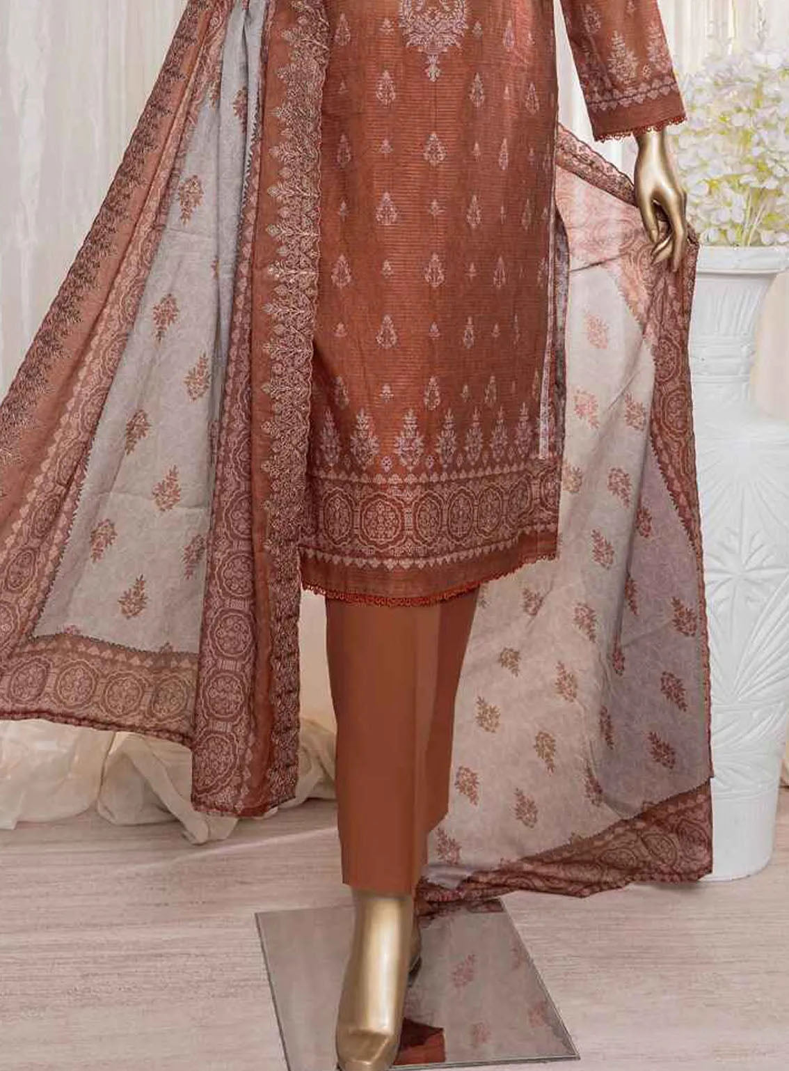 Rimjhim By HZ Textile Embroidered Lawn 3 Piece Unstitched Suit HZ24R REC-132 Rimjhim By HZ Textile Embroidered Lawn 3 Piece Unstitched Suit HZ24R REC-132