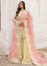 Ritzier By Farasha Embroidered Net 3 Piece Unstitched Suit FSH24R D-02 MARIGOLD BLISS