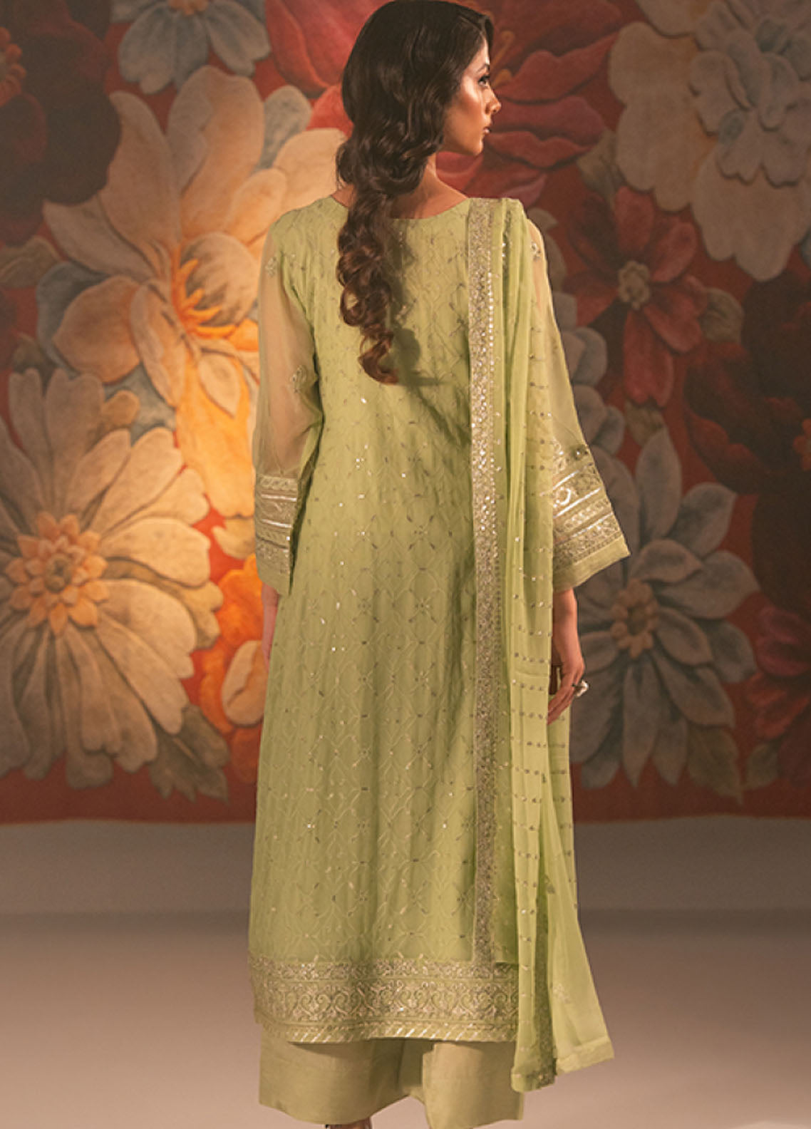 Rivaj By Shamooz Embroidered Chiffon 3 Piece Unstitched Suit SZ25R D-127 Rivaj By Shamooz Embroidered Chiffon 3 Piece Unstitched Suit SZ25R D-127