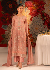 Rivaj By Shamooz Embroidered Chiffon 3 Piece Unstitched Suit SZ25R D-132