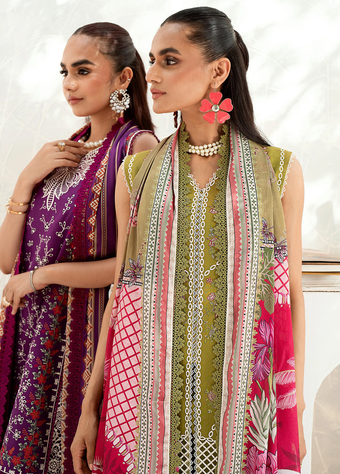 Riwaayat By Bin Ilyas Embroidered Lawn 3 Piece Unstitched Suit BI24R 301 A Riwaayat By Bin Ilyas Embroidered Lawn 3 Piece Unstitched Suit BI24R 301 A