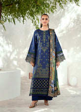 Riwaayat By Bin Ilyas Embroidered Lawn 3 Piece Unstitched Suit BI24R 302 A