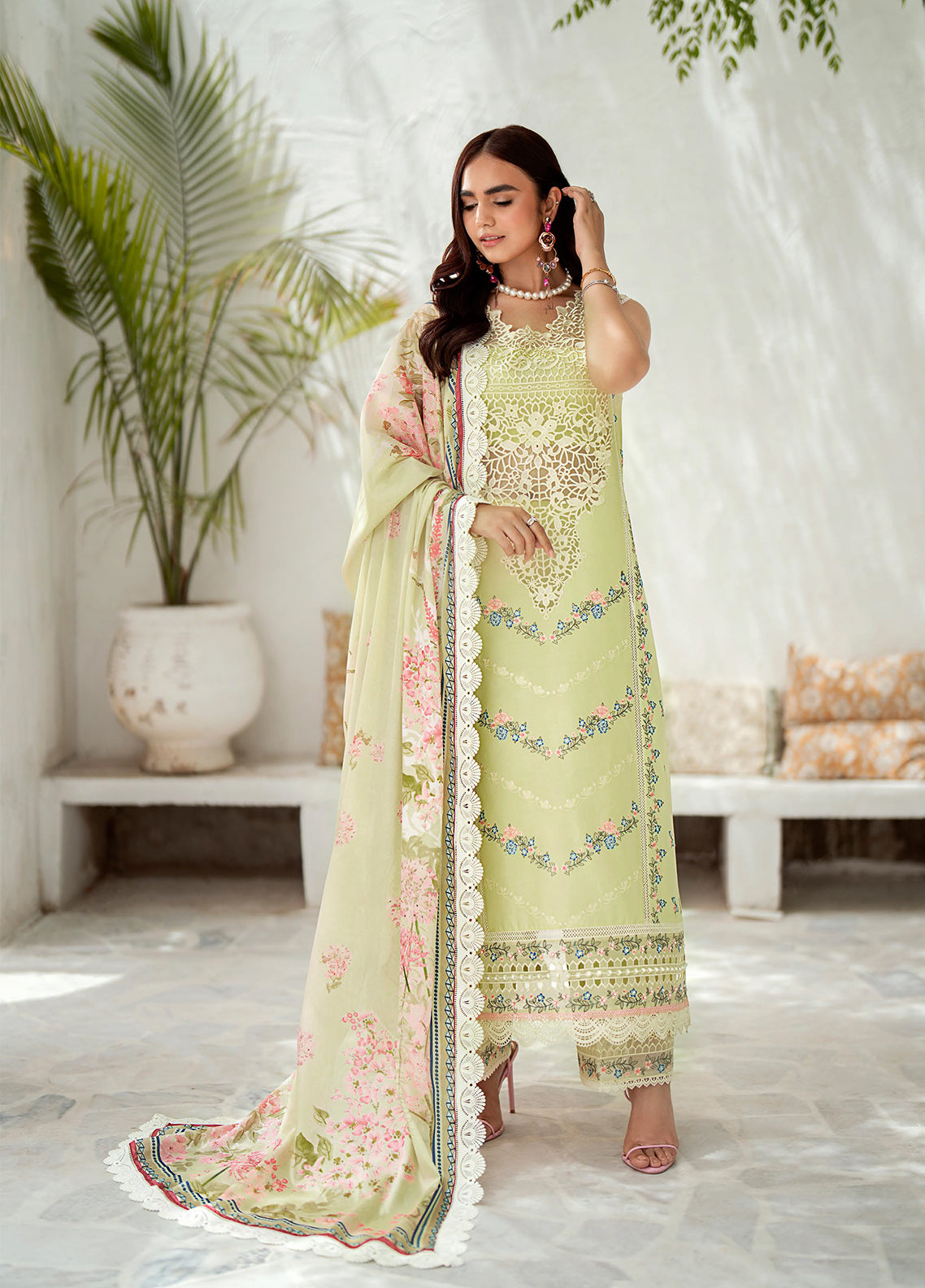 Riwaayat By Bin Ilyas Embroidered Lawn 3 Piece Unstitched Suit BI24R 306 A Riwaayat By Bin Ilyas Embroidered Lawn 3 Piece Unstitched Suit BI24R 306 A