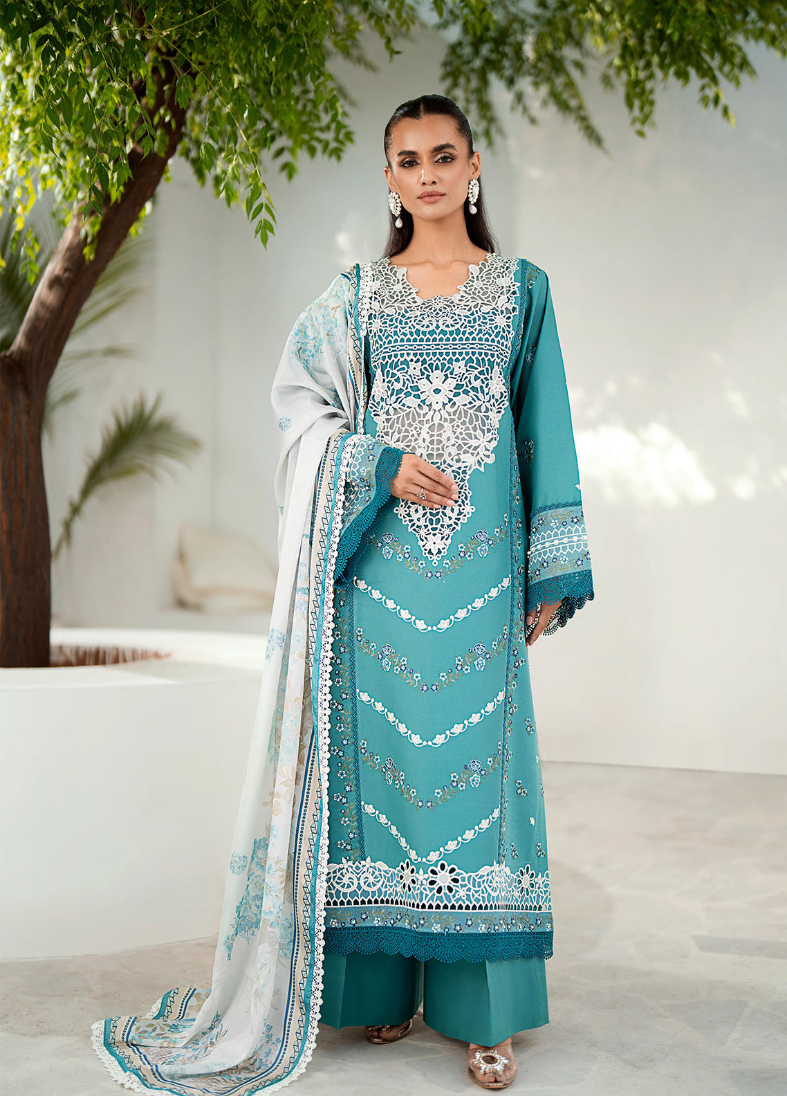 Riwaayat By Bin Ilyas Embroidered Lawn 3 Piece Unstitched Suit BI24R 306 B Riwaayat By Bin Ilyas Embroidered Lawn 3 Piece Unstitched Suit BI24R 306 B